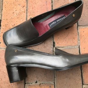 Etienne Aigner square toe loafers